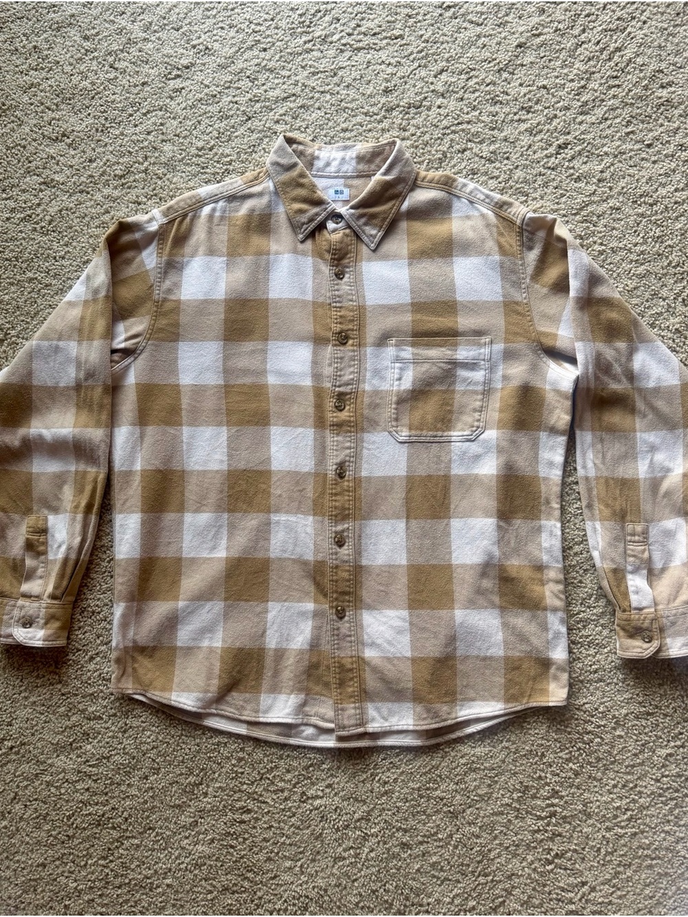 Uniqlo Men's Flannel Checked Shirt L